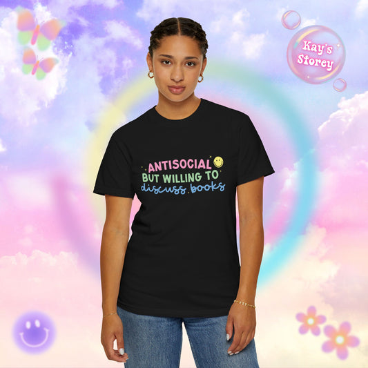 Willing to Discuss Books Comfort Colors T-Shirt