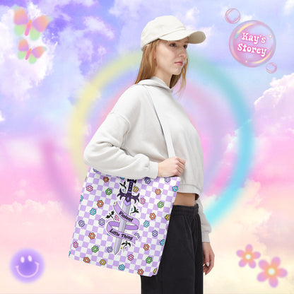 Purple Violent Little Thing Tote Bag