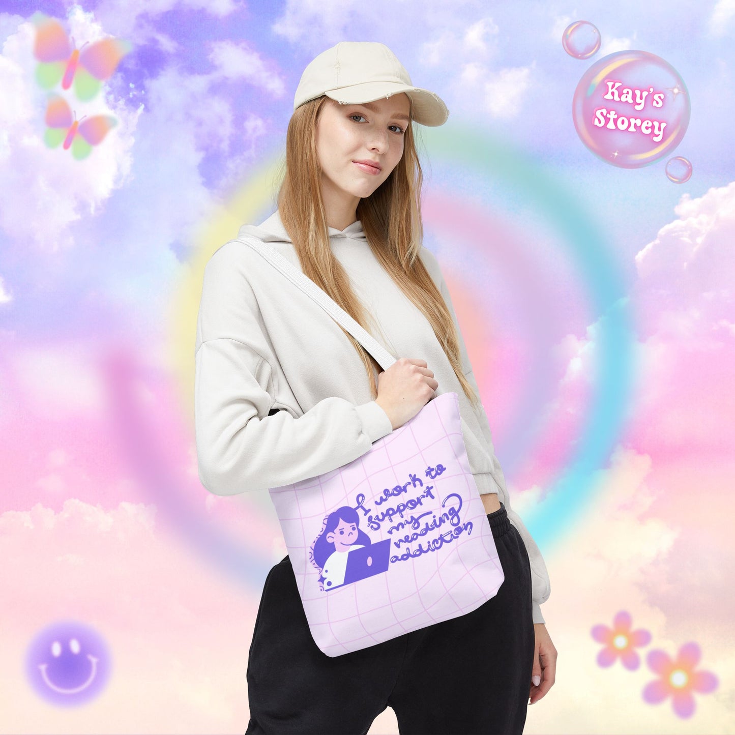 Reading Addiction Tote Bag