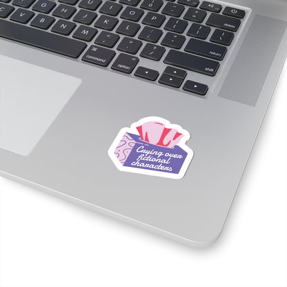 Crying Over Fictional Characters Sticker