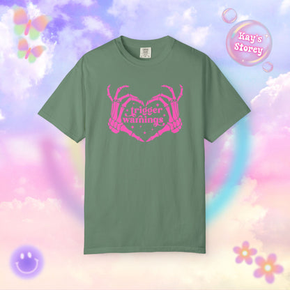 Pink Trigger Warnings Comfort Colors T-Shirt