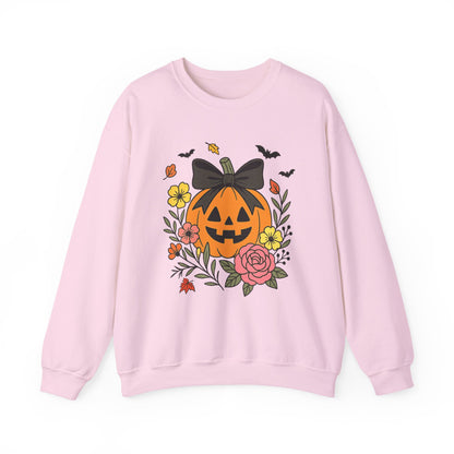 Cute Pumpkin Sweatshirt, Long Sleeve Shirt for Spooky Season Bookish Gift,  Halloween Reading Apparel
