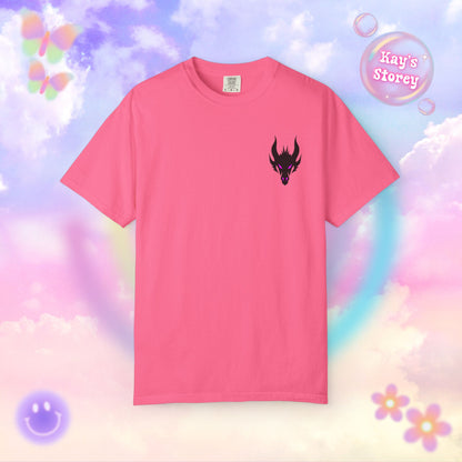 Book Dragon Pink Comfort Colors T-Shirt
