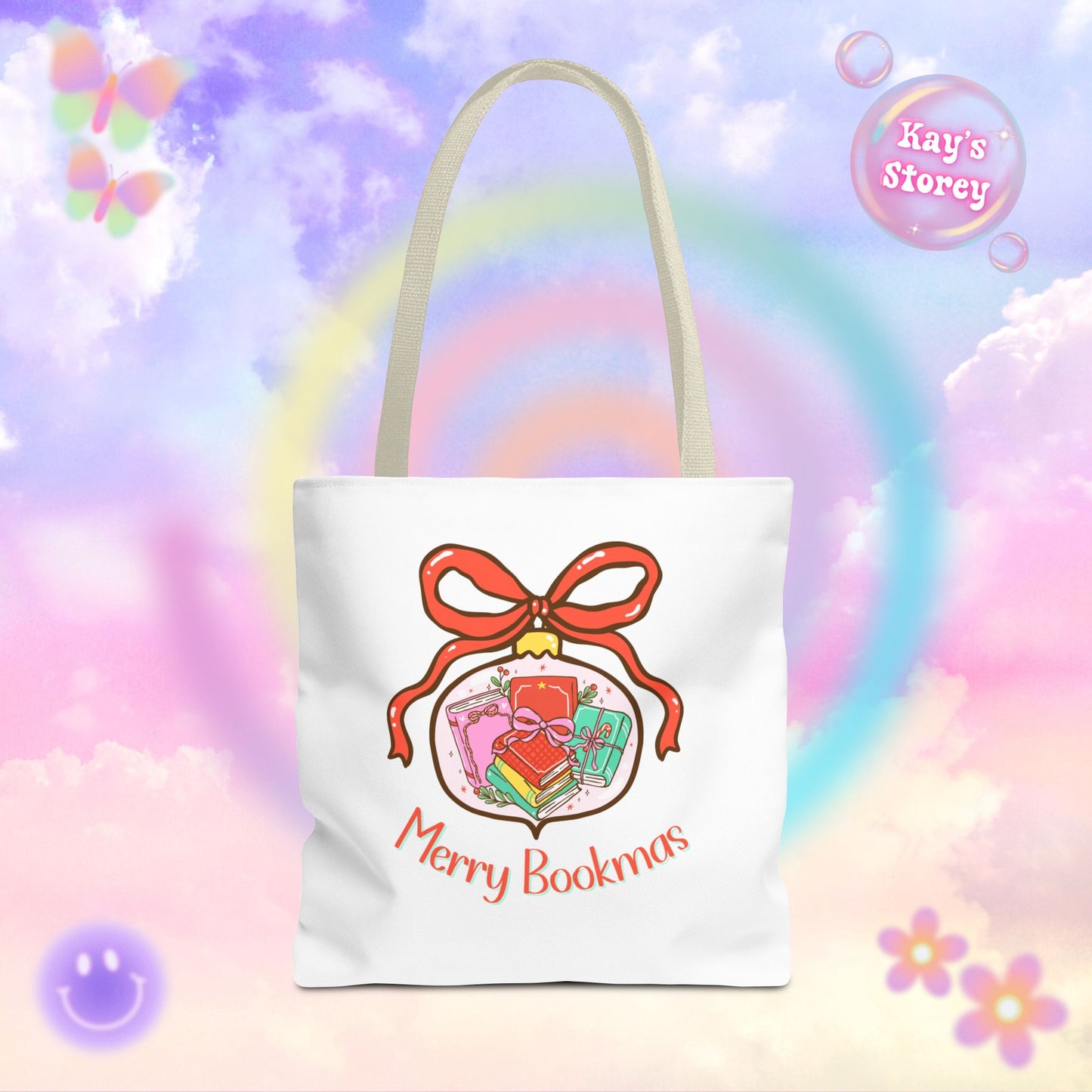 Merry Bookmas Tote Bag