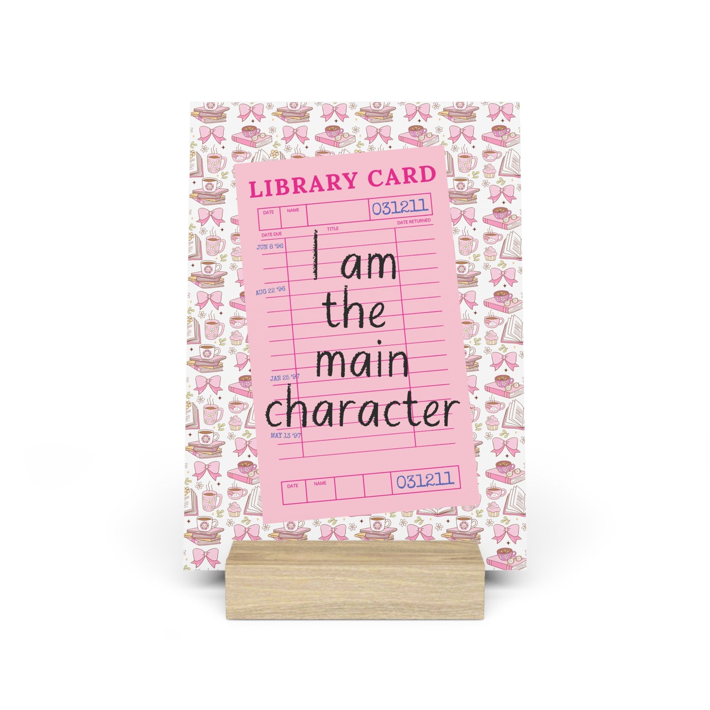 I Am The Main Character Bookshelf Decor with Stand