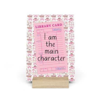I Am The Main Character Bookshelf Decor with Stand