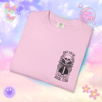 Skeleton Anti Social Comfort Colors T-Shirt