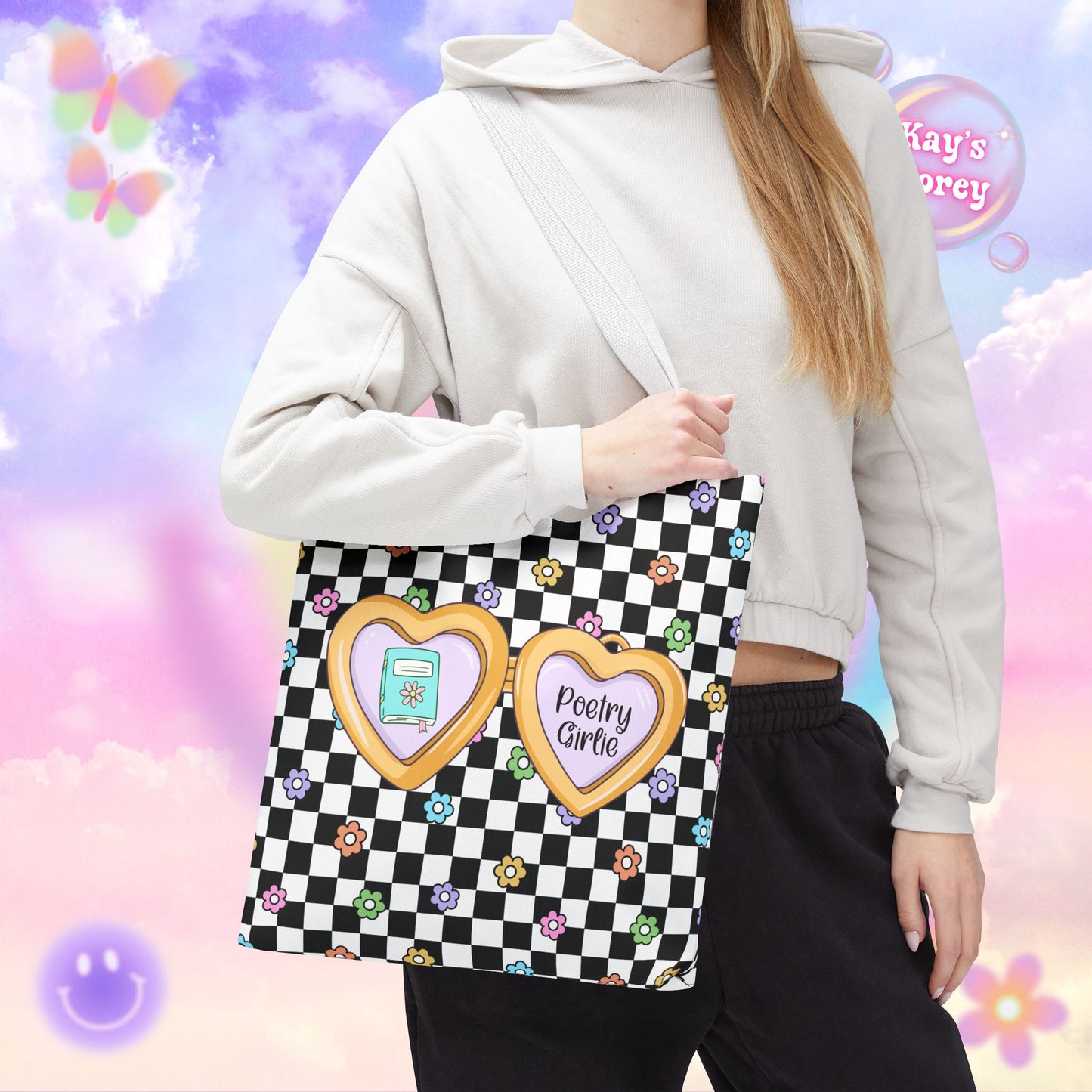 Poetry Girlie Tote Bag