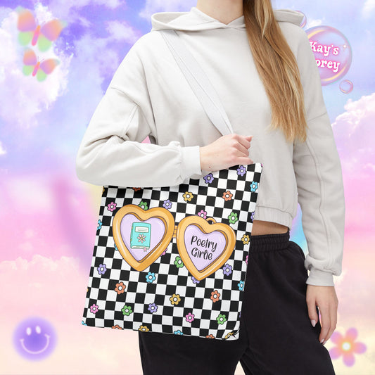 Poetry Girlie Tote Bag