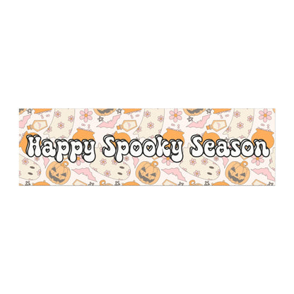 Orange Happy Spooky Season Car Magnet