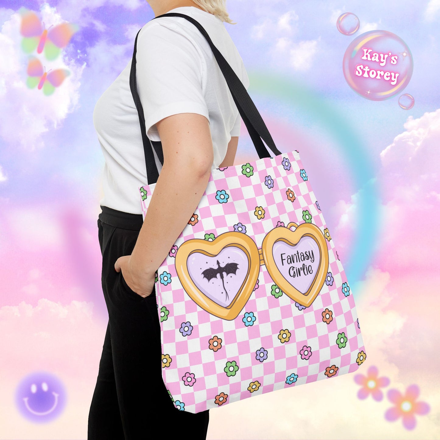 Pink Fantasy Girlie Tote Bag