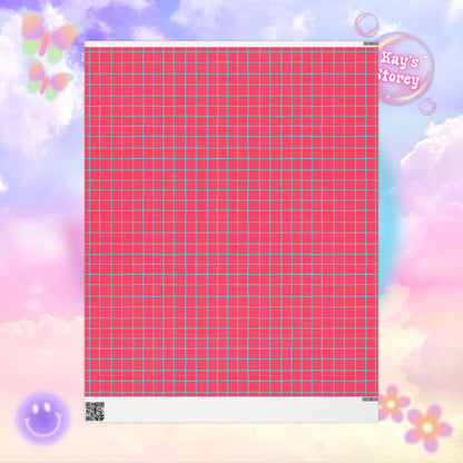 Pink & Blue Stripe Wrapping Paper