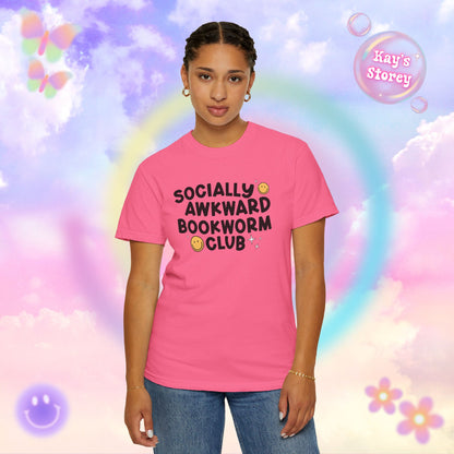 Socially Awkward Bookworm Club Comfort Colors T-Shirt