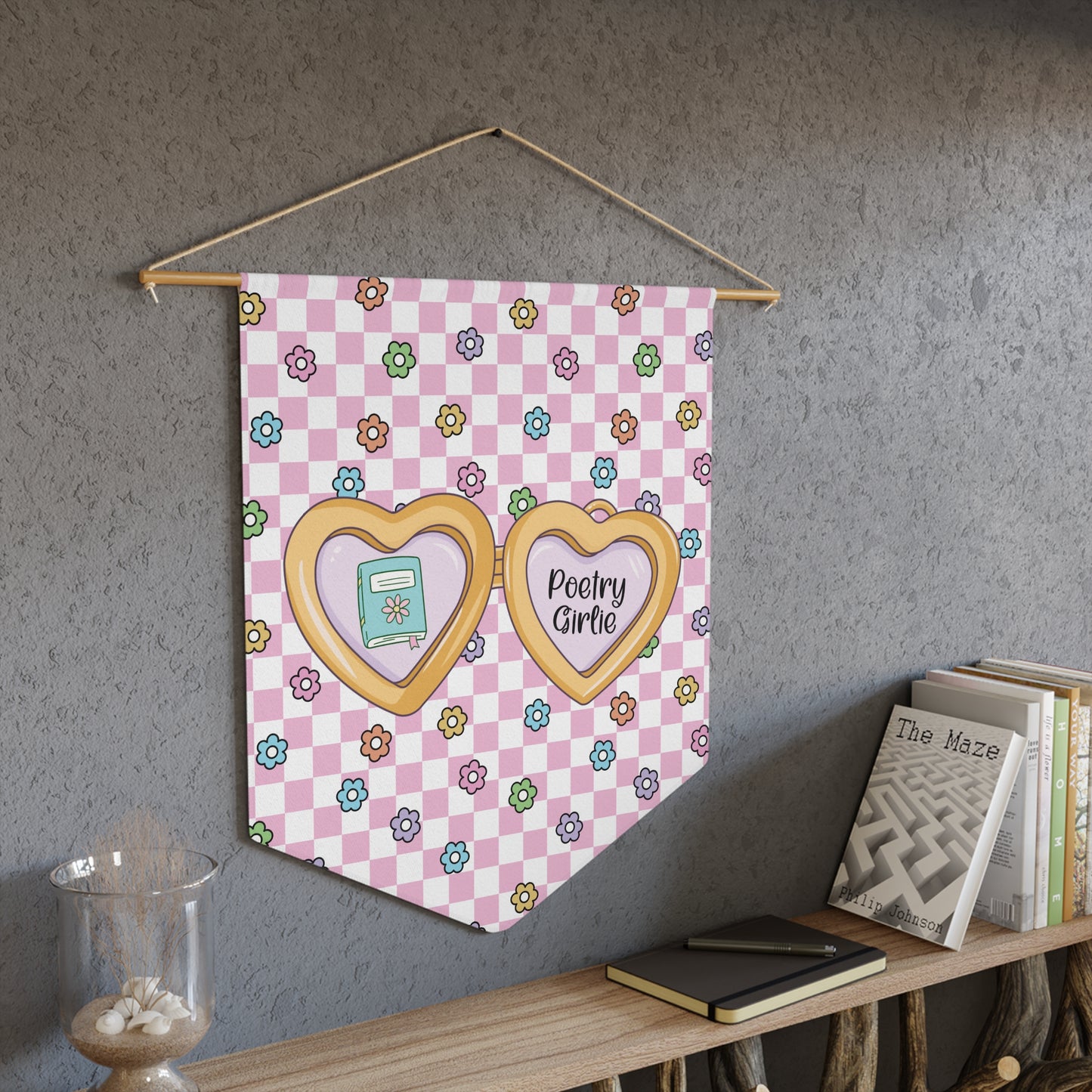 Pink Poetry Girlie Pennant