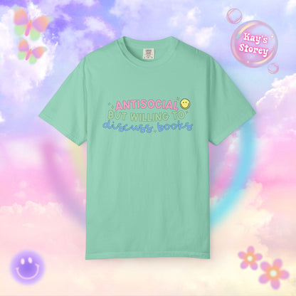Willing to Discuss Books Comfort Colors T-Shirt