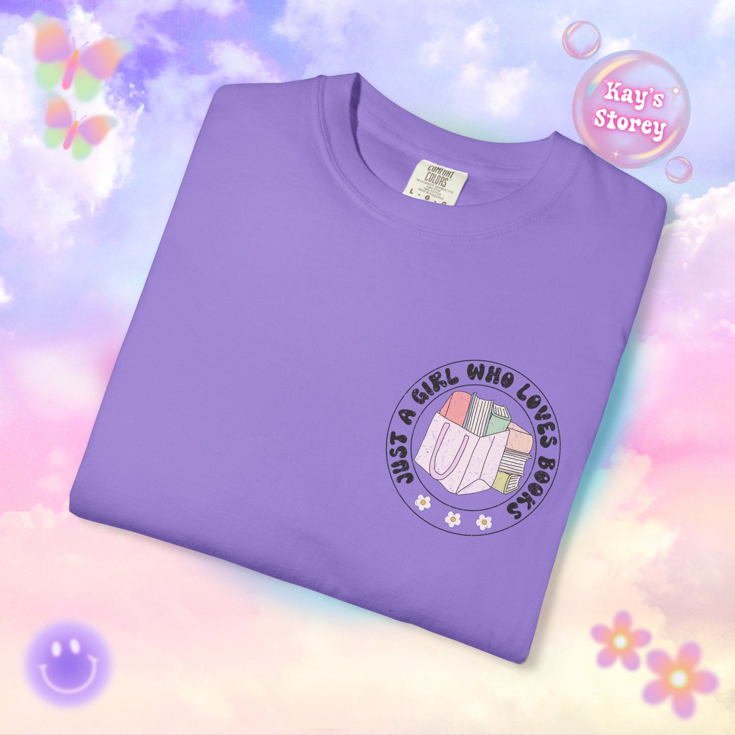 Just A Girl Who Loves Books Comfort Colors T-Shirt