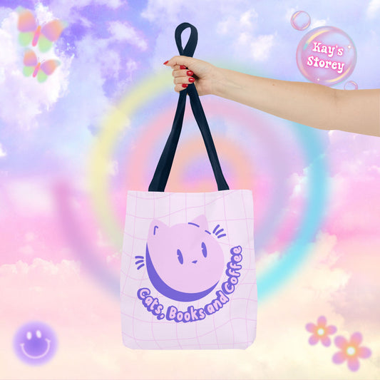 Cats, Books & Coffee Tote Bag