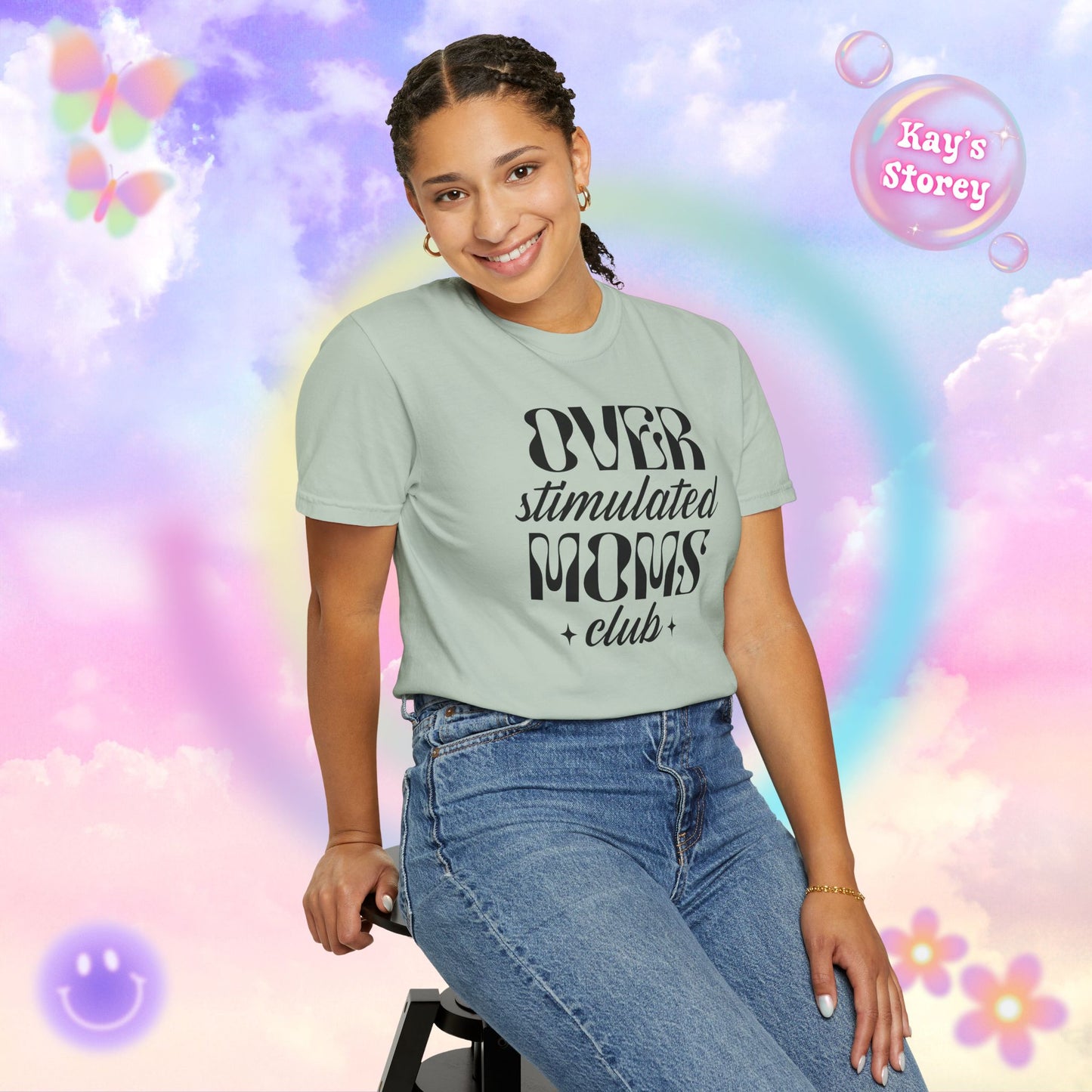 Overstimulated Moms Club Comfort Colors T-Shirt