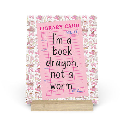 Book Dragon Bookshelf Decor with Stand