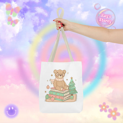 Bear & Books Tote Bag