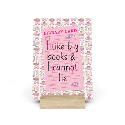 I Like Big Books & I Cannot Lie Bookshelf Decor with Stand