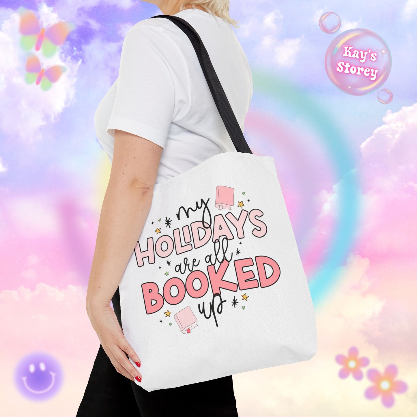 Holidays All Booked Up Tote Bag