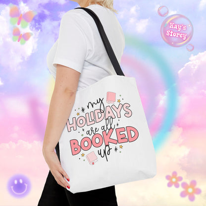 Holidays All Booked Up Tote Bag