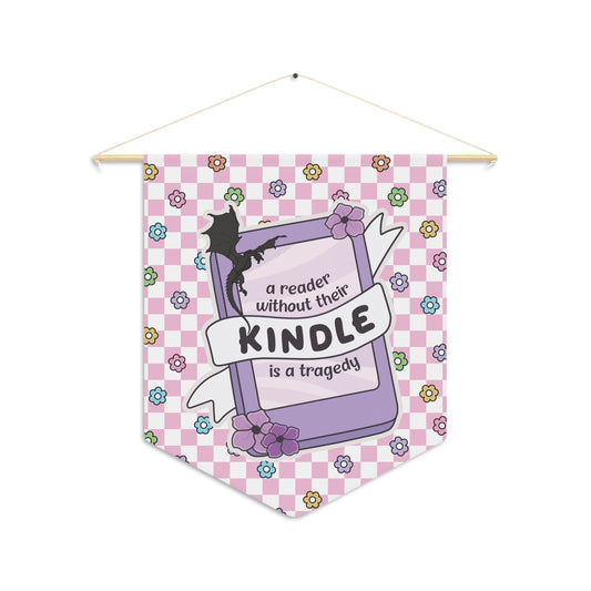 Pink Reader Without Their Kindle Pennant
