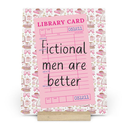 Fictional Men are Better Bookshelf Decor with Stand