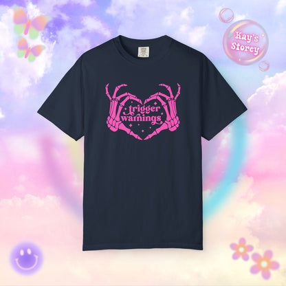 Pink Trigger Warnings Comfort Colors T-Shirt