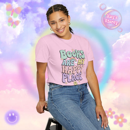 Books Are My Happy Place Comfort Colors T-Shirt