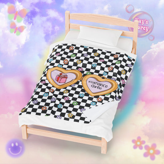 Romance Girlie Velveteen Plush Blanket
