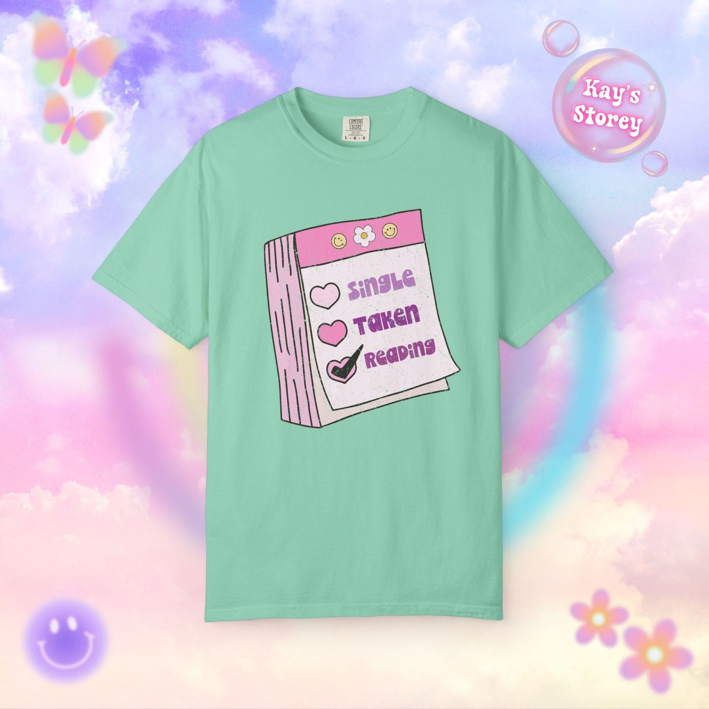 Single, Taken, Reading Comfort Colors T-Shirt