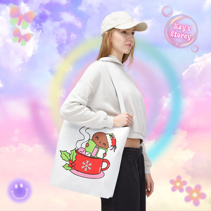 Hot Cocoa & Books Tote Bag