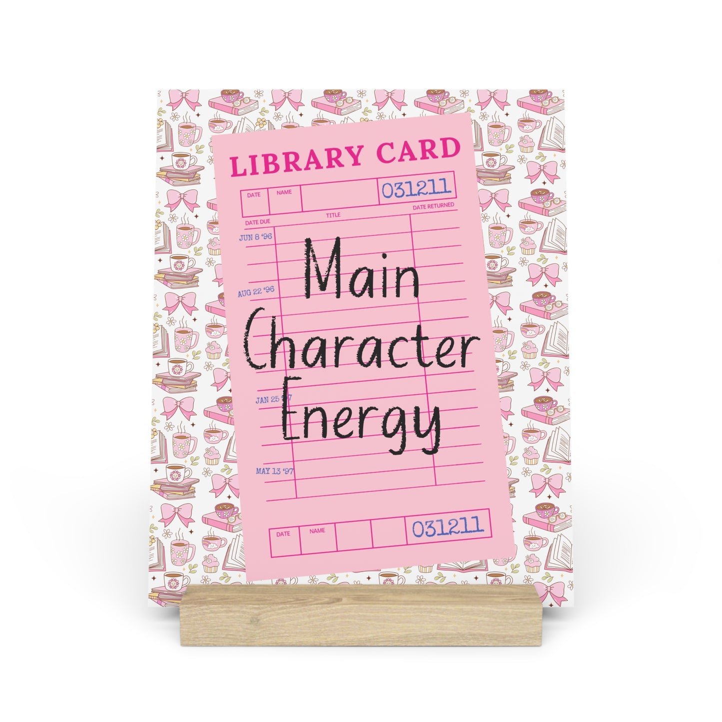 Main Character Energy Bookshelf Decor with Stand