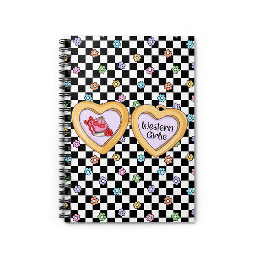 Western Girlie Spiral Notebook - Ruled Line