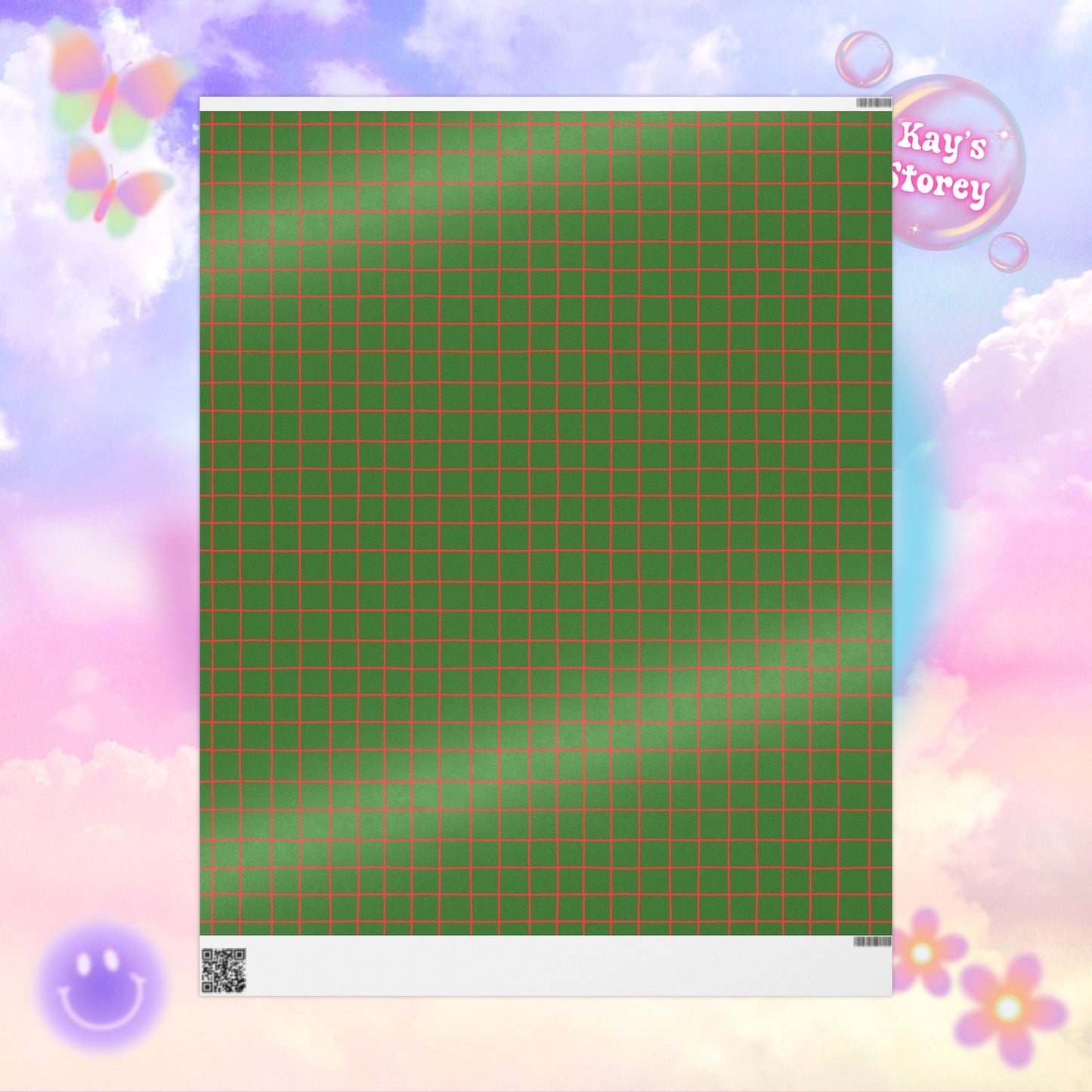 Green Stripe Wrapping Paper