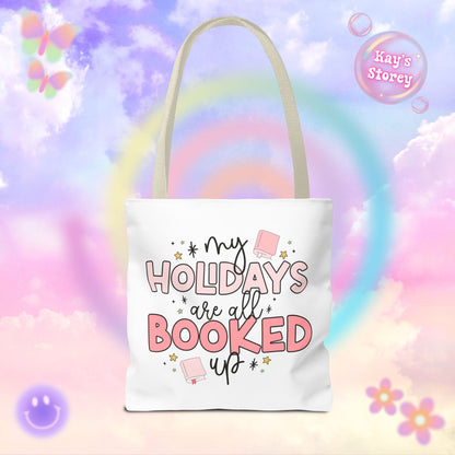 Holidays All Booked Up Tote Bag