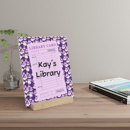 Personalized Bookshelf Decor with Stand