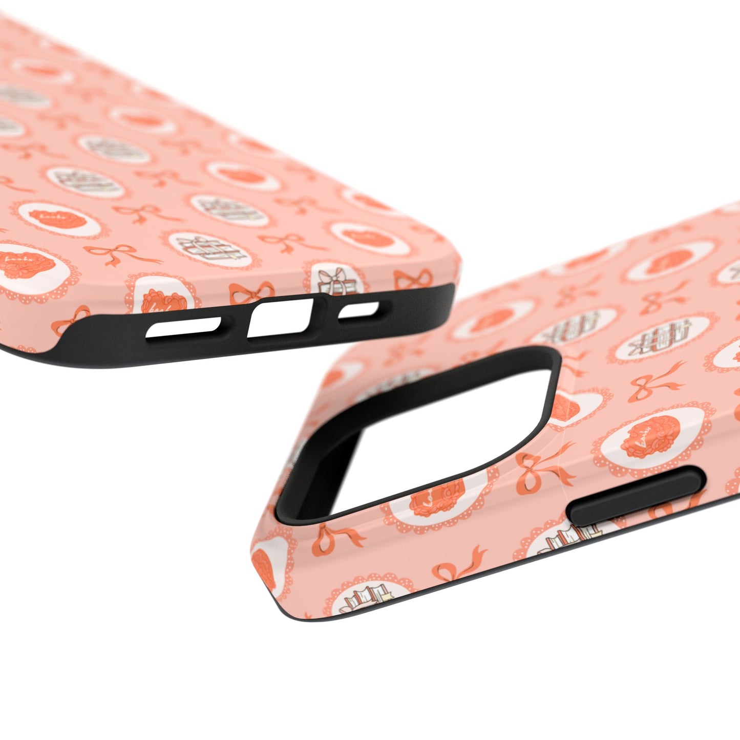 Coquette Book Heart Cake Phone Case - Bookish Gift for Avid Readers