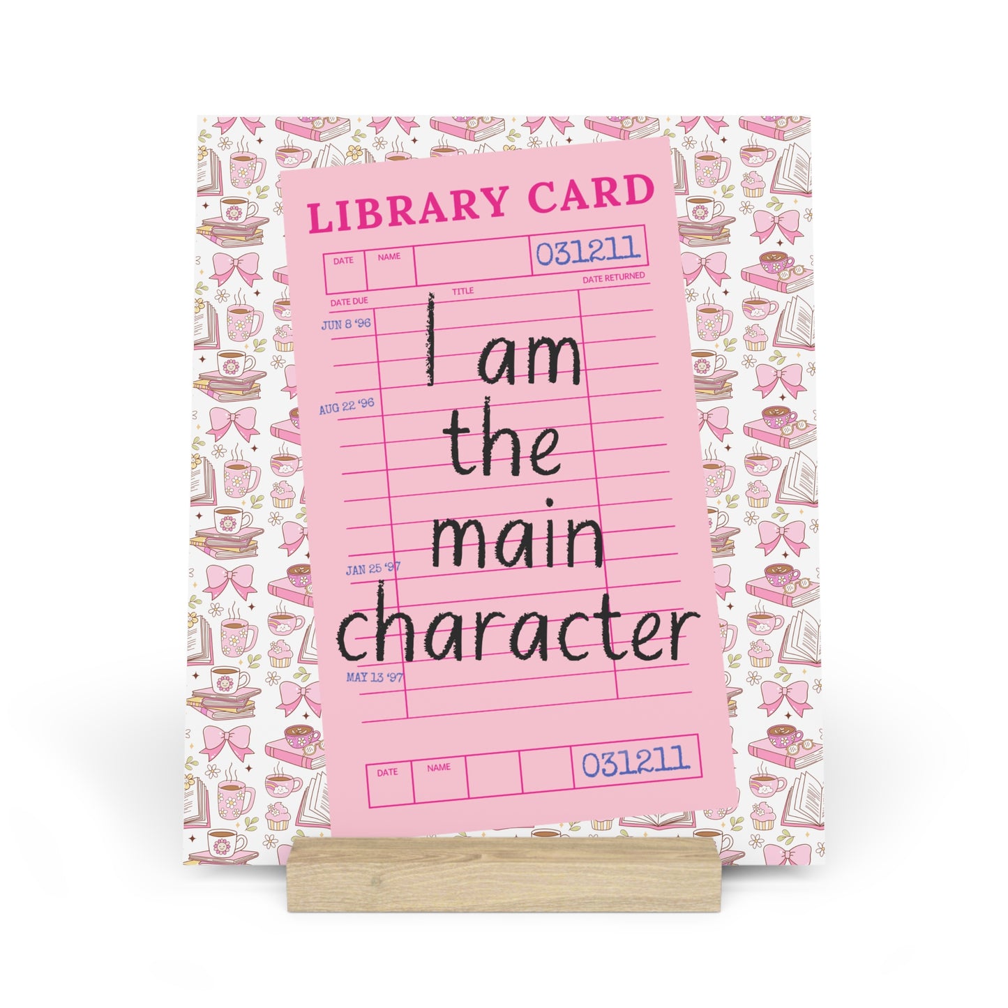 I Am The Main Character Bookshelf Decor with Stand