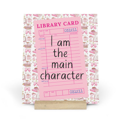 I Am The Main Character Bookshelf Decor with Stand