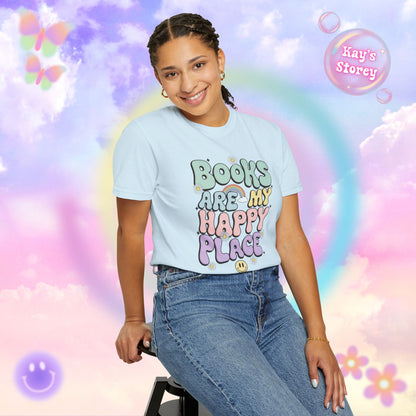 Books Are My Happy Place Comfort Colors T-Shirt