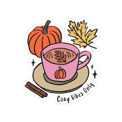 Cozy Vibes Only Sticker, Fall Planner Stickers, Book Lover Gifts, Autumn Sticker, Cozy Accessories, Seasonal Sticker
