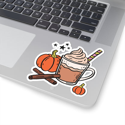Pumpkin Spice Sticker, Fall Planner Stickers, Book Lover Gifts, Autumn Sticker, Cozy Accessories, Seasonal Sticker