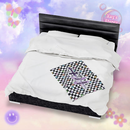 Violent Little Thing Velveteen Plush Blanket