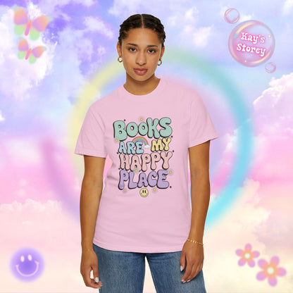 Books Are My Happy Place Comfort Colors T-Shirt
