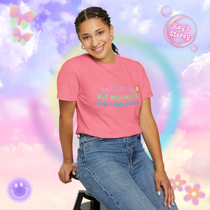 Willing to Discuss Books Comfort Colors T-Shirt