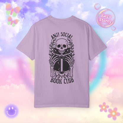 Skeleton Anti Social Comfort Colors T-Shirt
