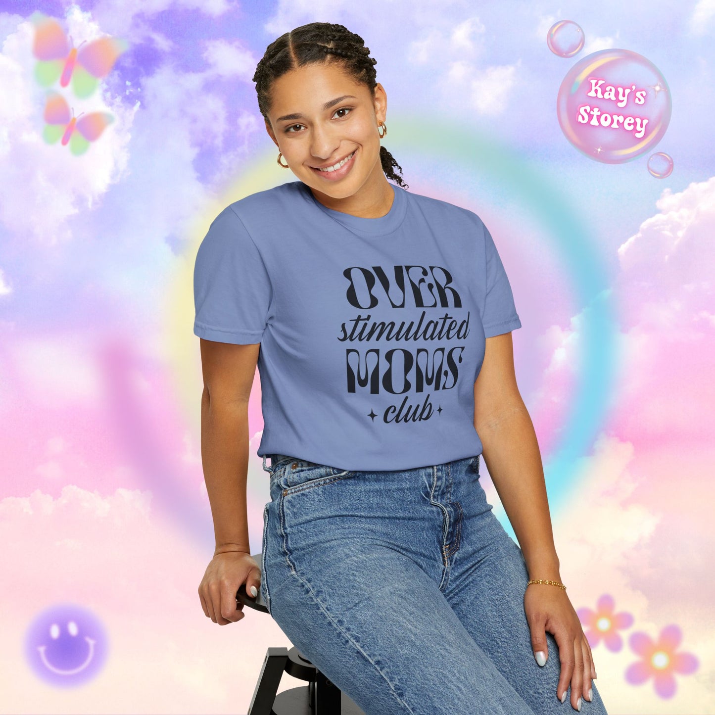 Overstimulated Moms Club Comfort Colors T-Shirt